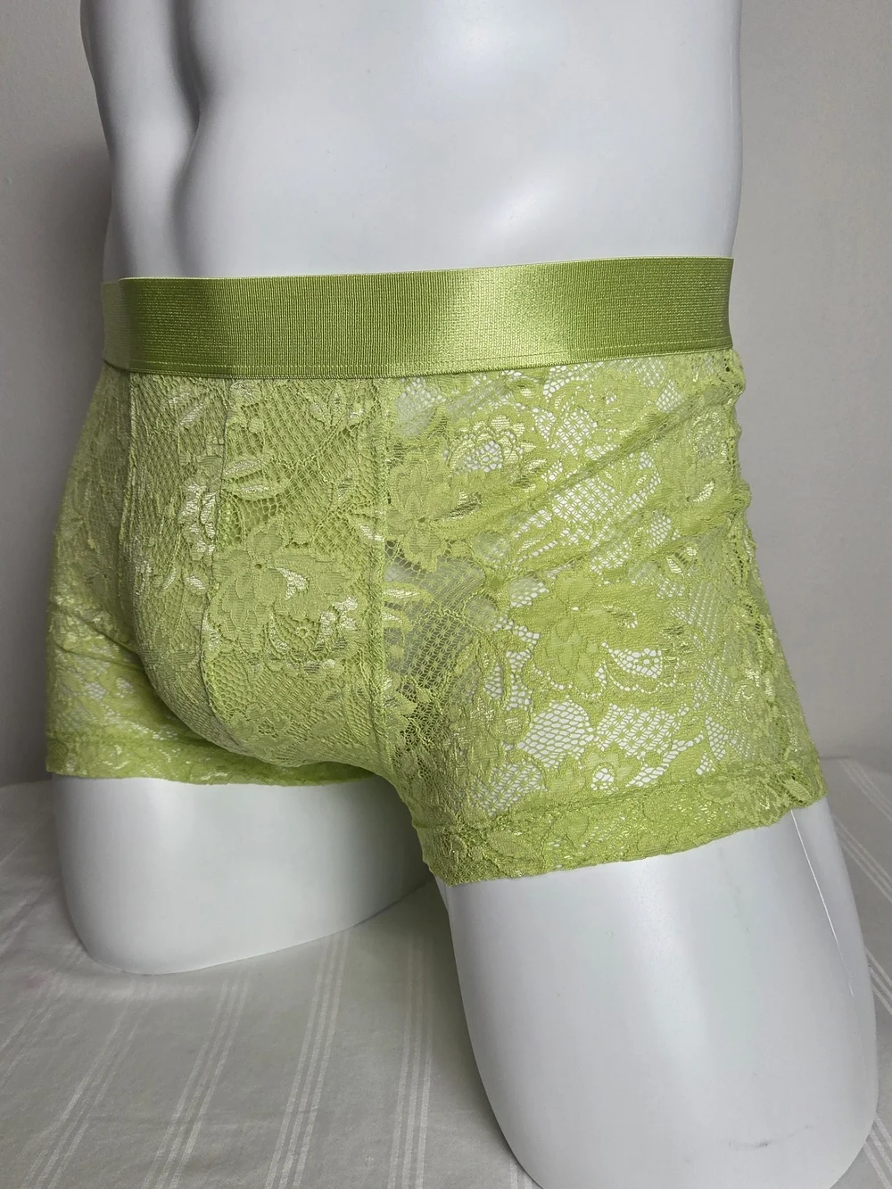 Cosabella Lace Boxer Briefs - Lime Green